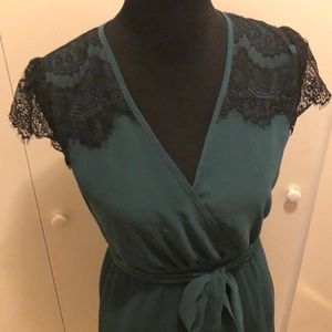 Gorgeous Dark Green and Black Dress